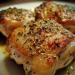 Garlic Herb Roasted Chicken Thighs