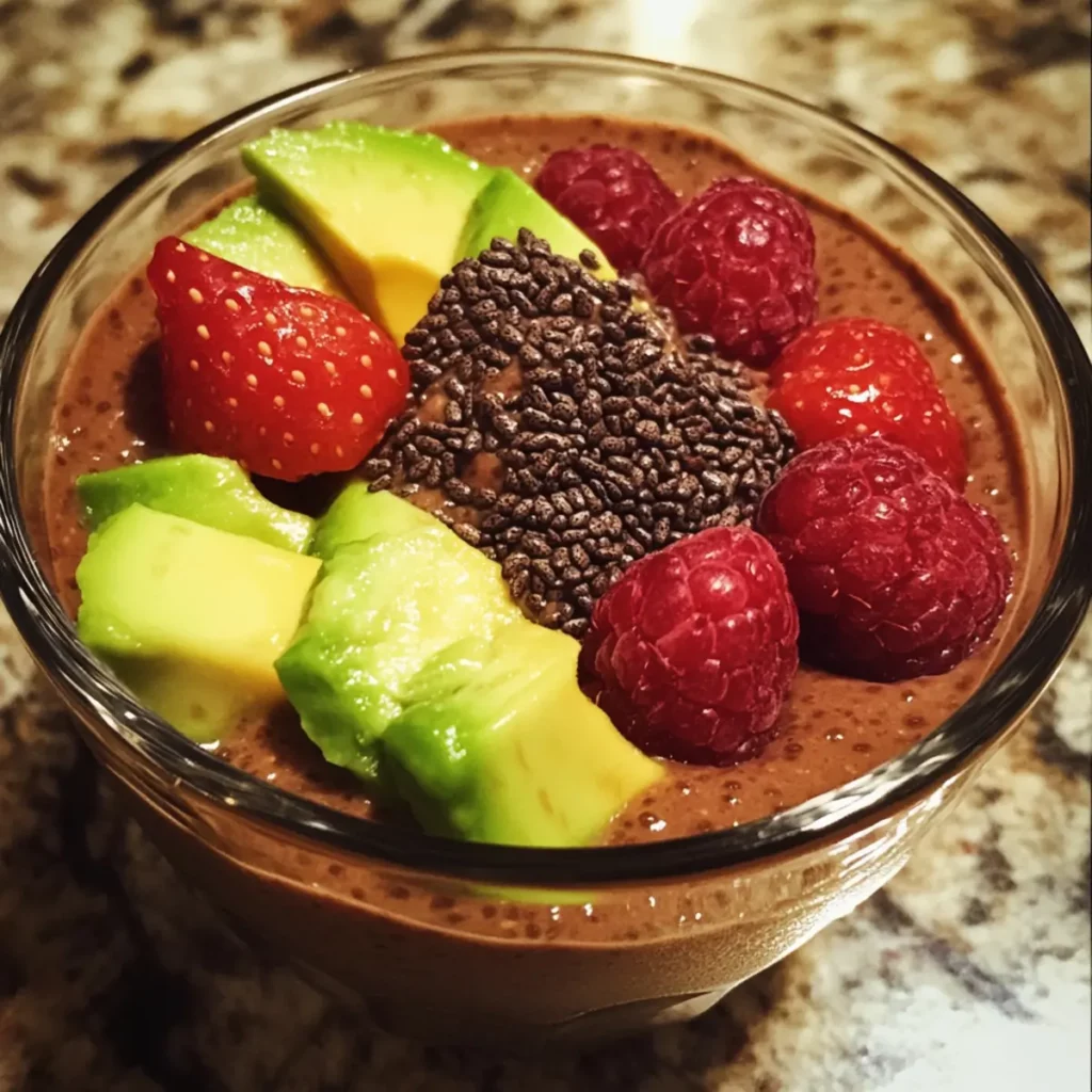 Chocolate Avocado Chia Pudding Recipe
