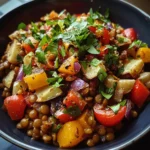Lentil & Roasted Veggie Salad
