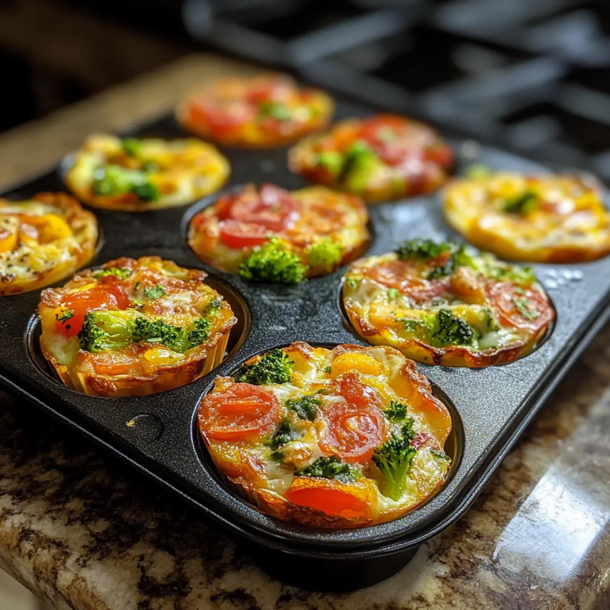 Veggie Egg Muffin Breakfast Tray Recipe