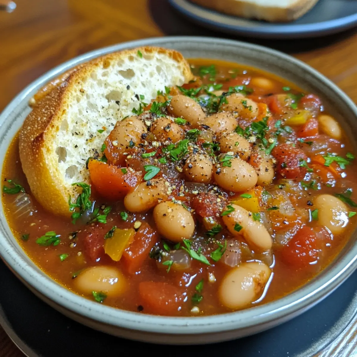 Crockpot Tomato Bean Stew