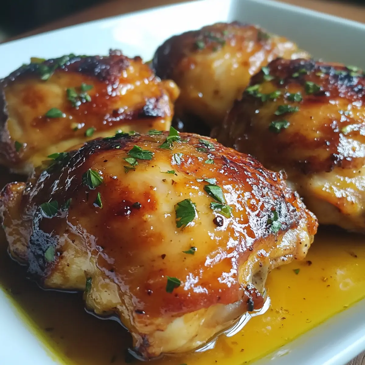 Oven-Baked Honey Mustard Chicken Thighs Recipe