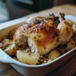Oven-Finished Chicken with Soft Grain Base Recipe