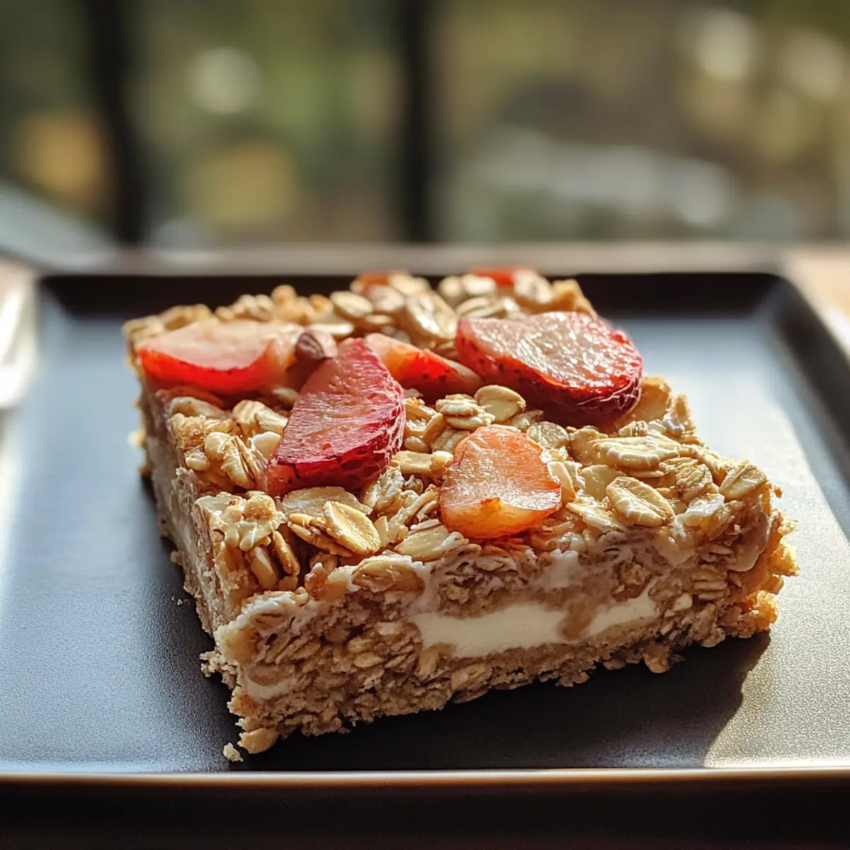 Baked Yogurt Grain Breakfast Slice Recipe