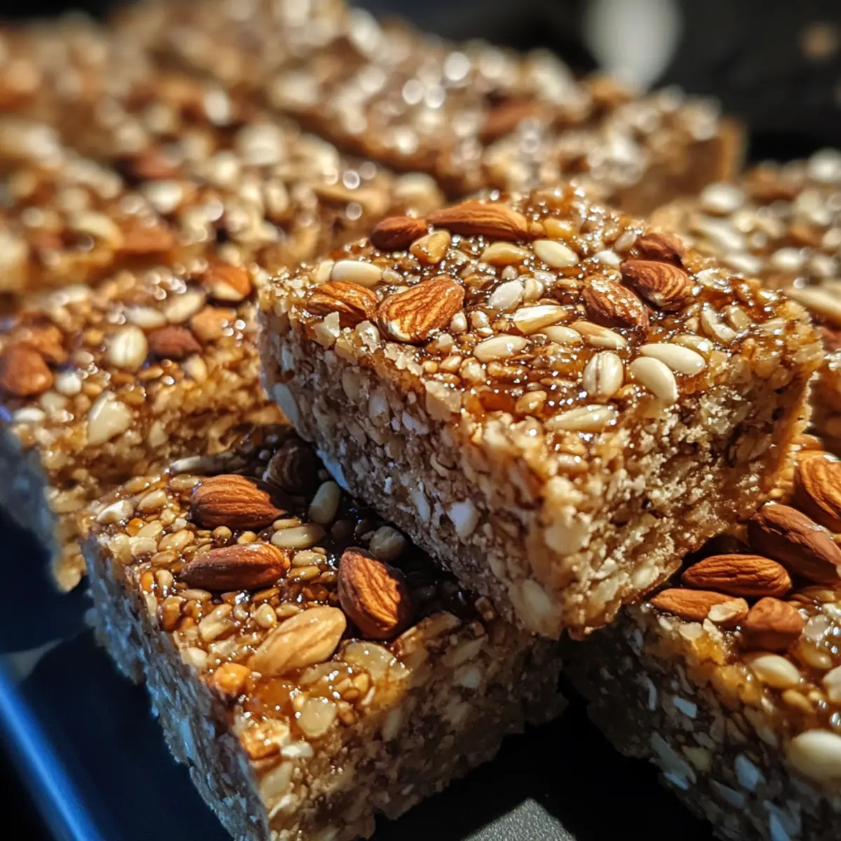 Baked Grain & Nut Snack Squares Recipe