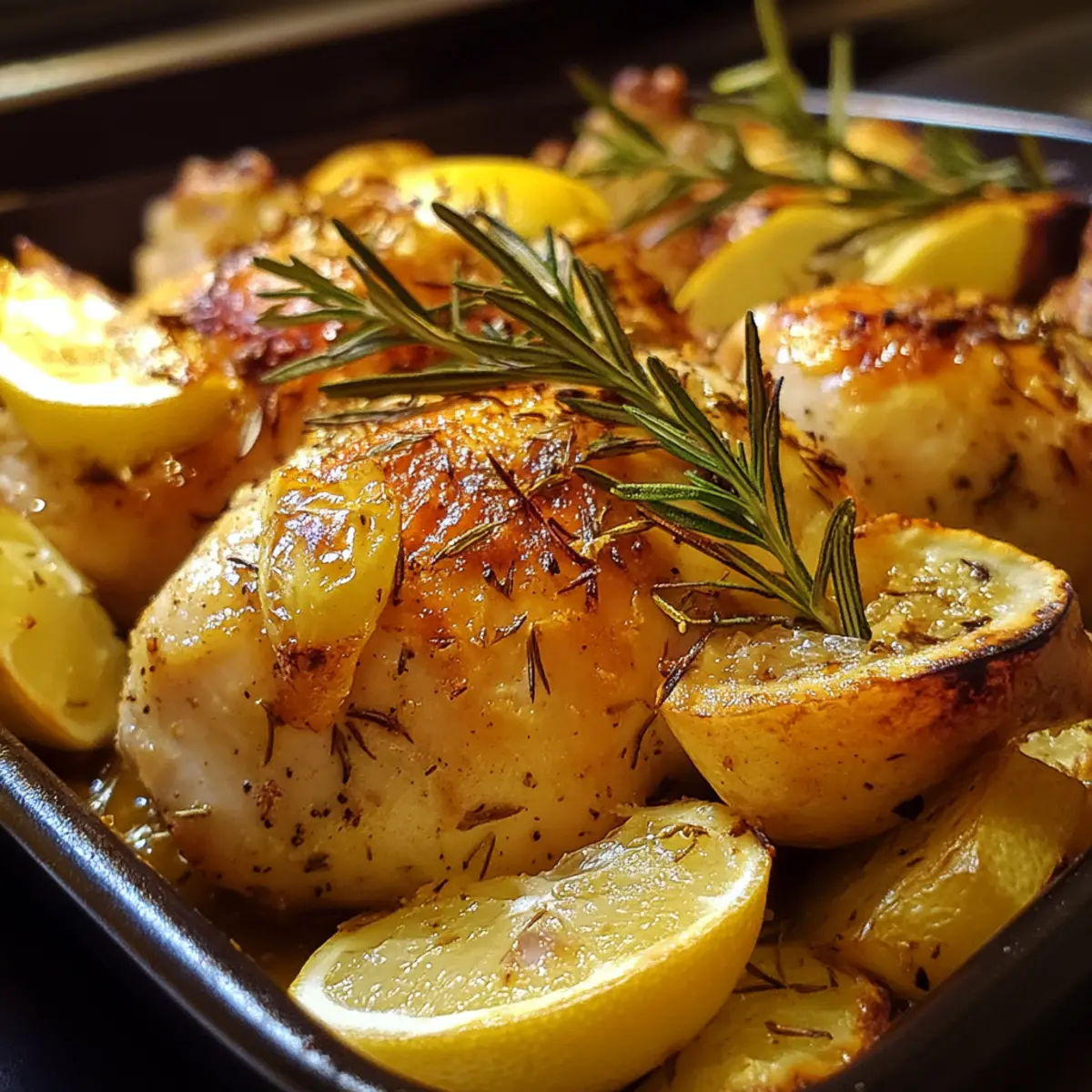 Lemon Rosemary Roasted Chicken Recipe