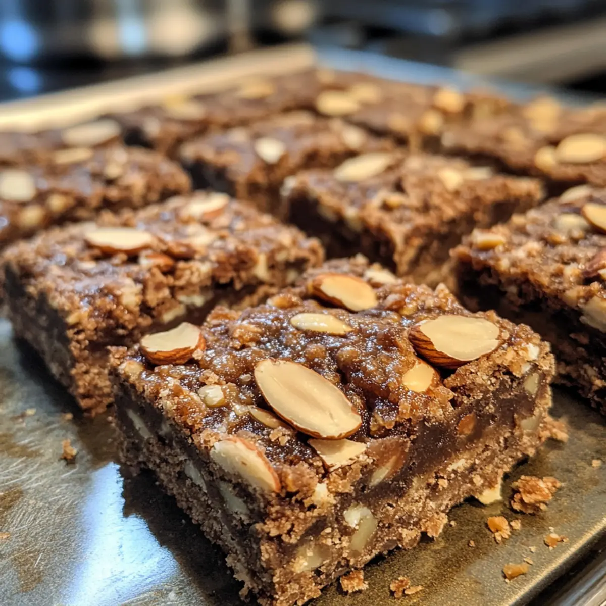 Baked Almond Date Bars Recipe