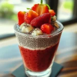 Chilled Strawberry Chia Pudding