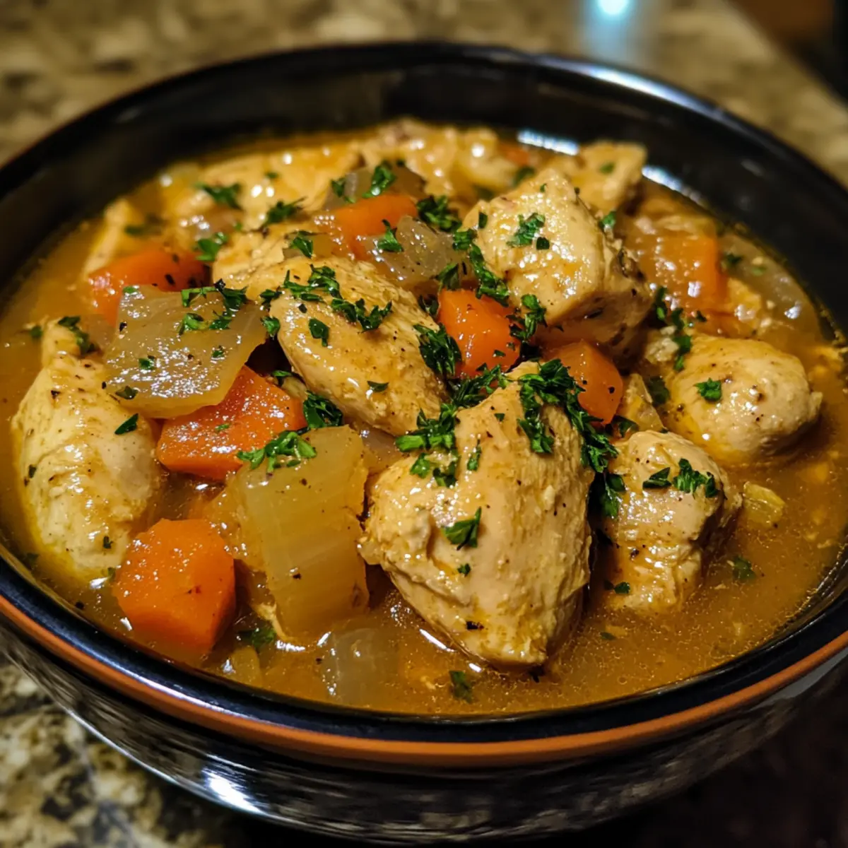 Crockpot Lemon Garlic Chicken Stew Recipe