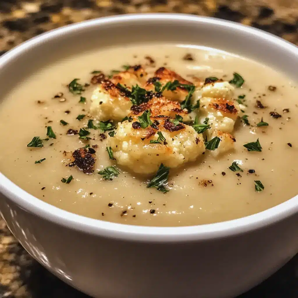 Roasted Garlic Cauliflower Soup Recipe