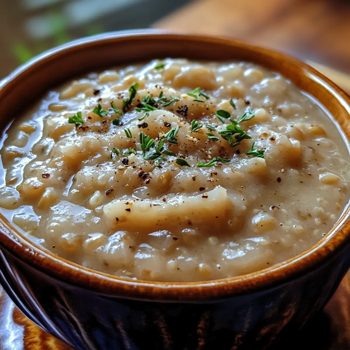 Crockpot Creamy Onion Grain Stew Recipe