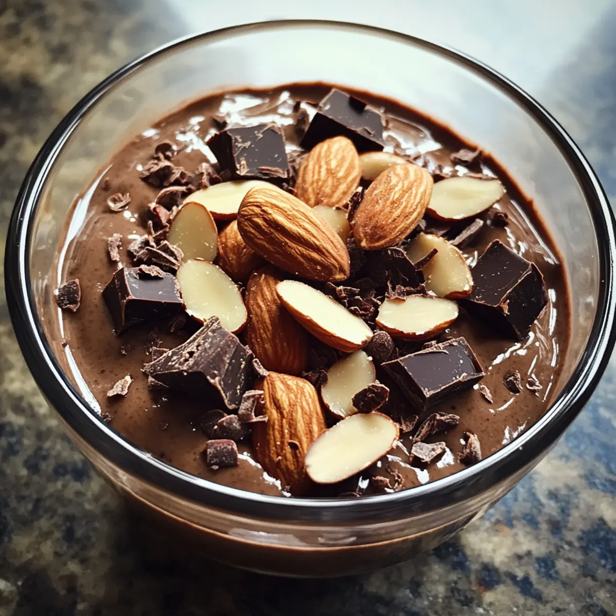 Healthy Chocolate Almond Pudding