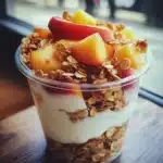 Peach Yogurt Granola Breakfast Cup Recipe