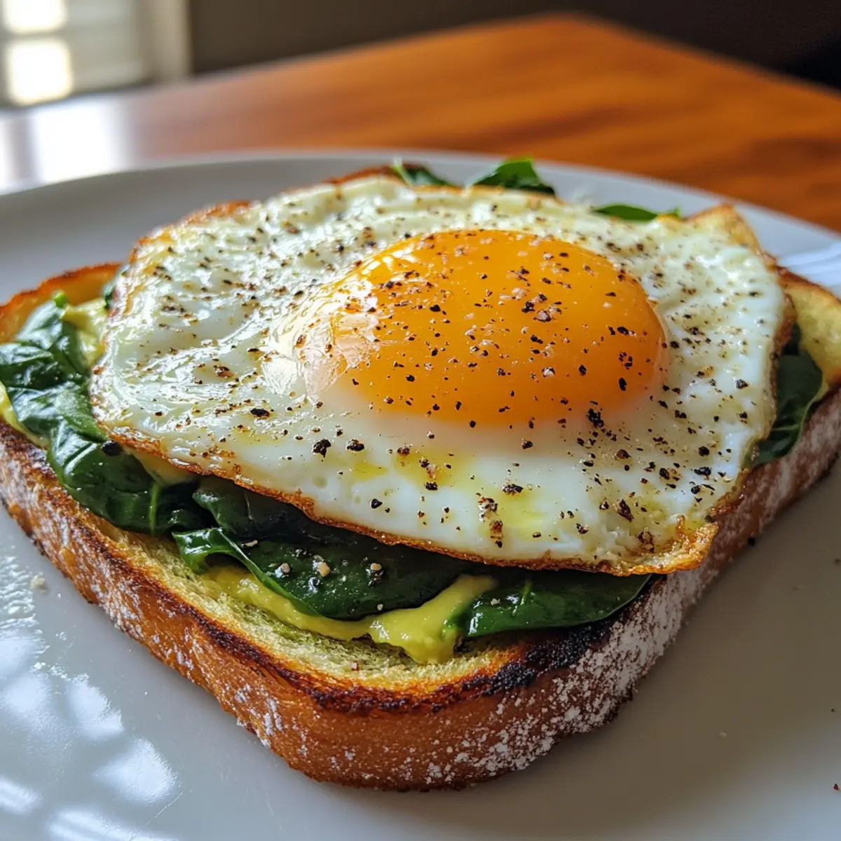 Avocado & Spinach Egg Toast Recipe
