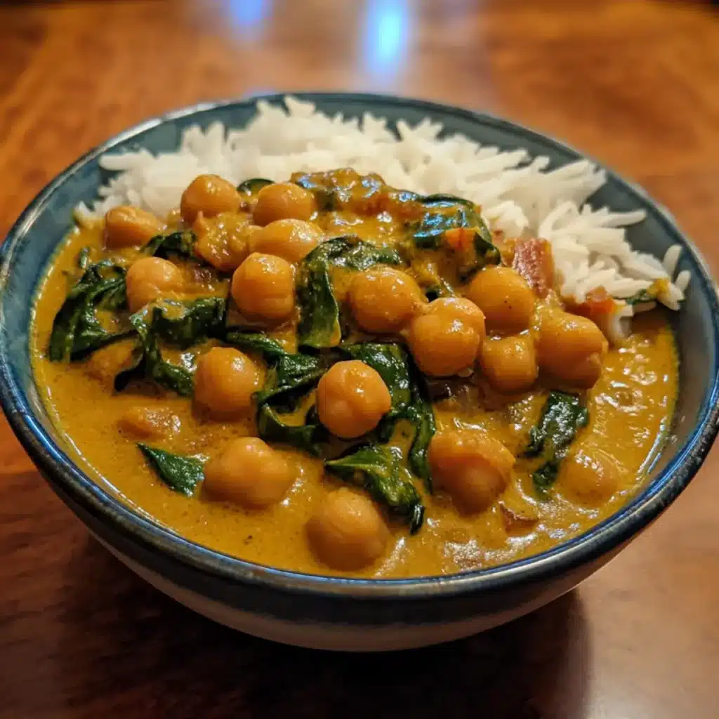 Coconut Chickpea Spinach Curry