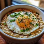 Savory Oatmeal Egg Bowl
