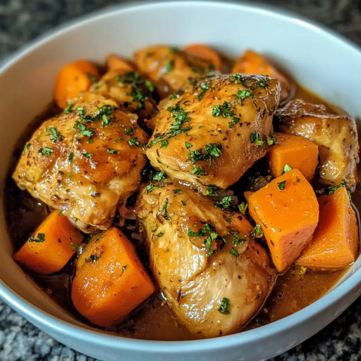 Crockpot Chicken with Carrot & Sweet Potato Recipe