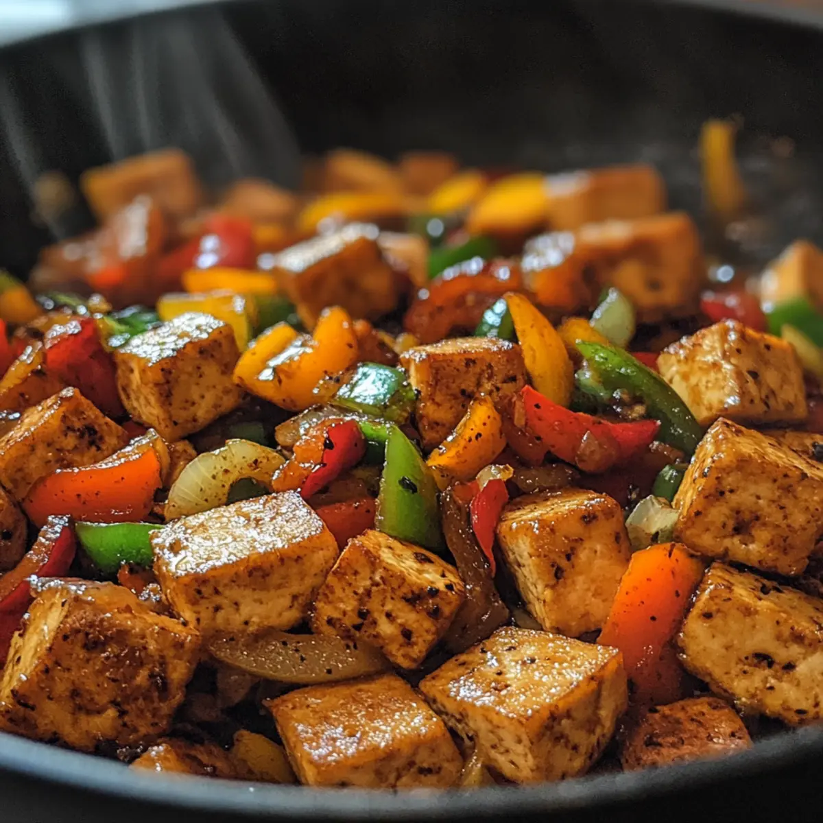 Crispy Tofu Pepper Stir