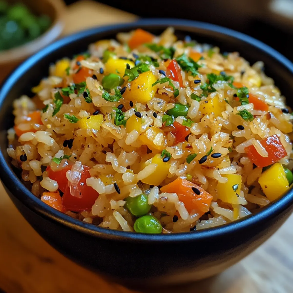 One-Pot Garlic Vegetable Rice Recipe