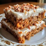 Soft Baked Carrot Cake Snack Squares Recipe
