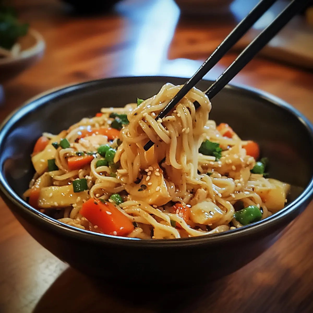 Sweet Soy Veggie Noodle Toss