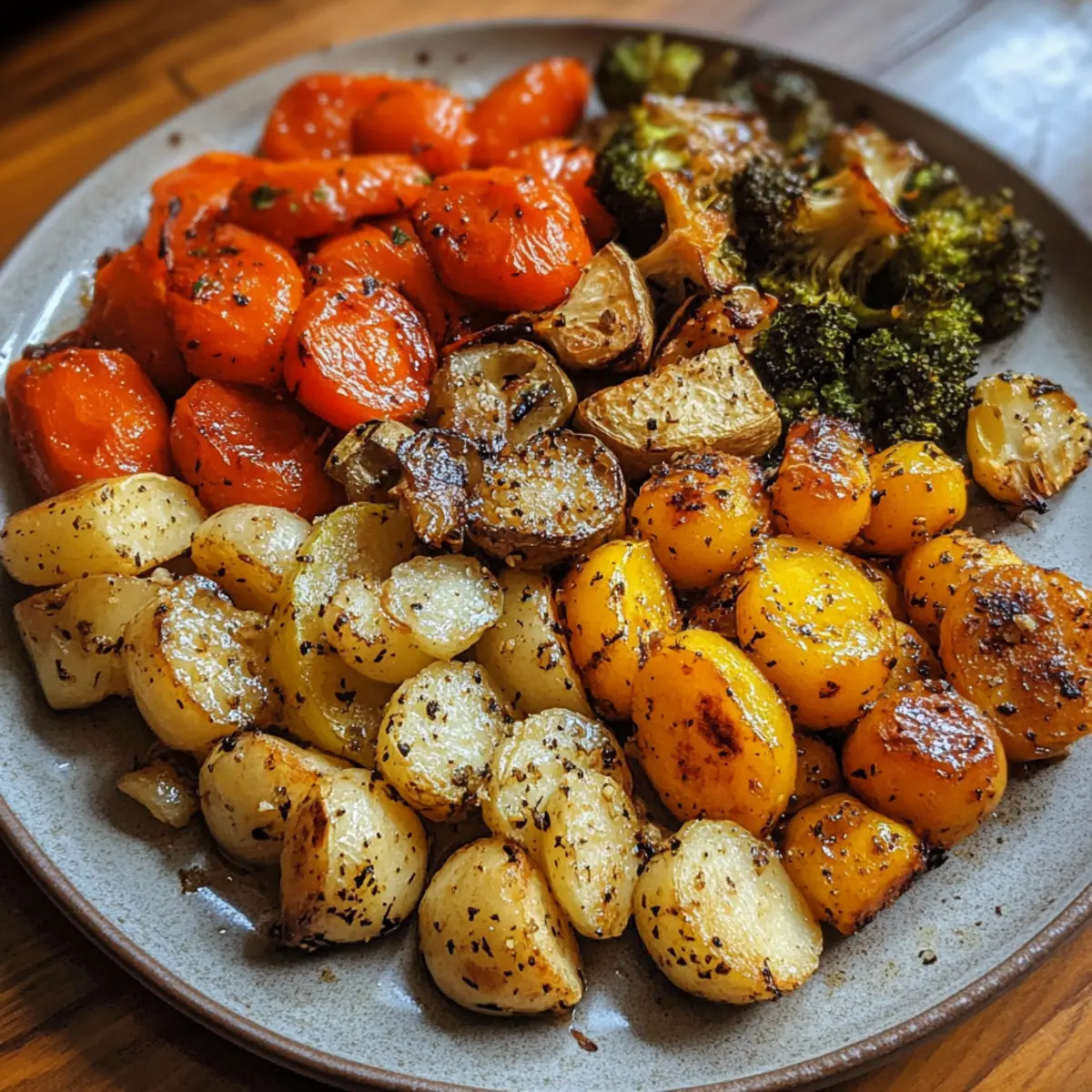 Golden Pan-Seared Vegetable Plate Recipe