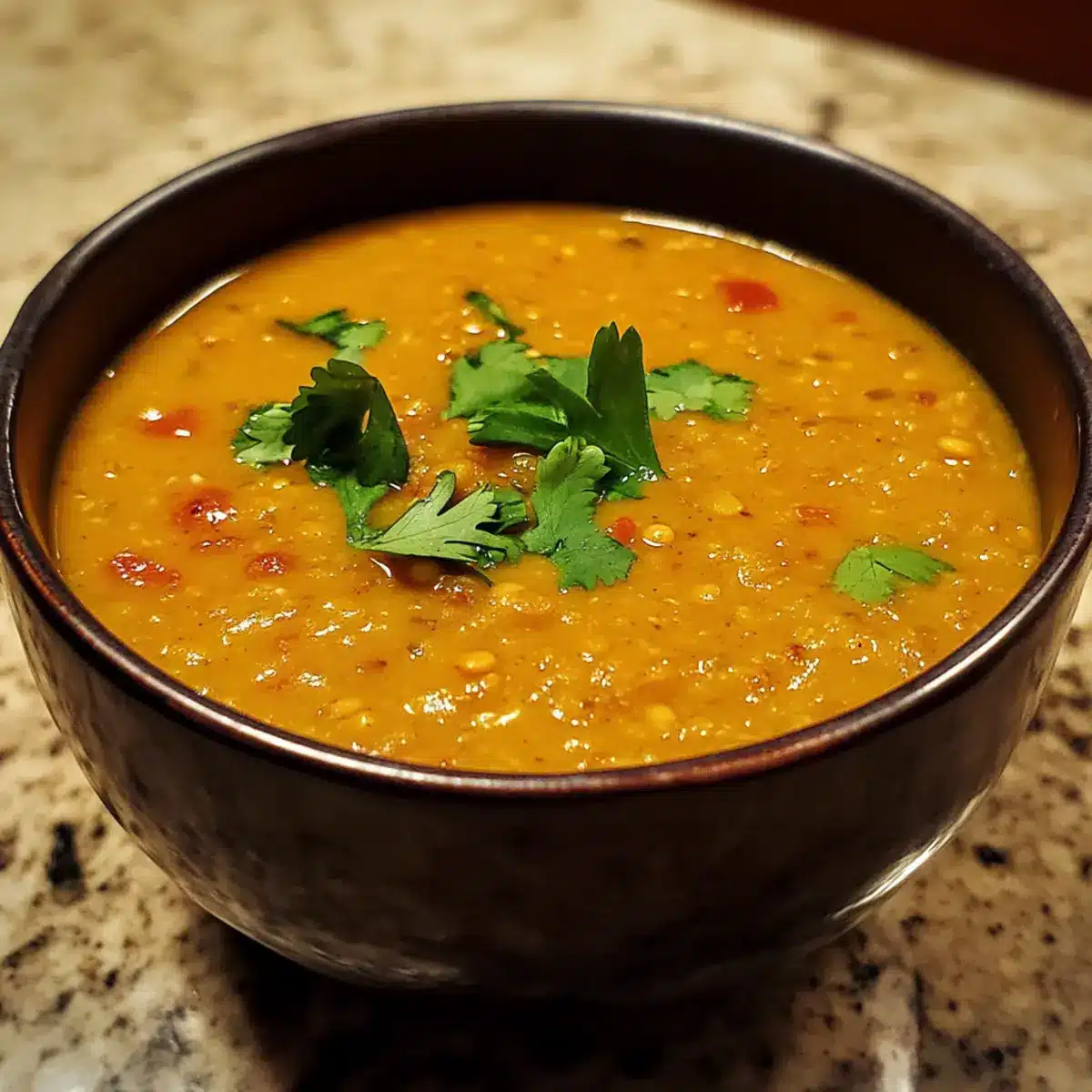 Roasted Red Lentil & Coconut Soup
