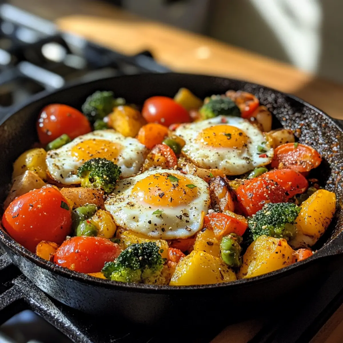 Veggie Egg Breakfast Skillet Recipe