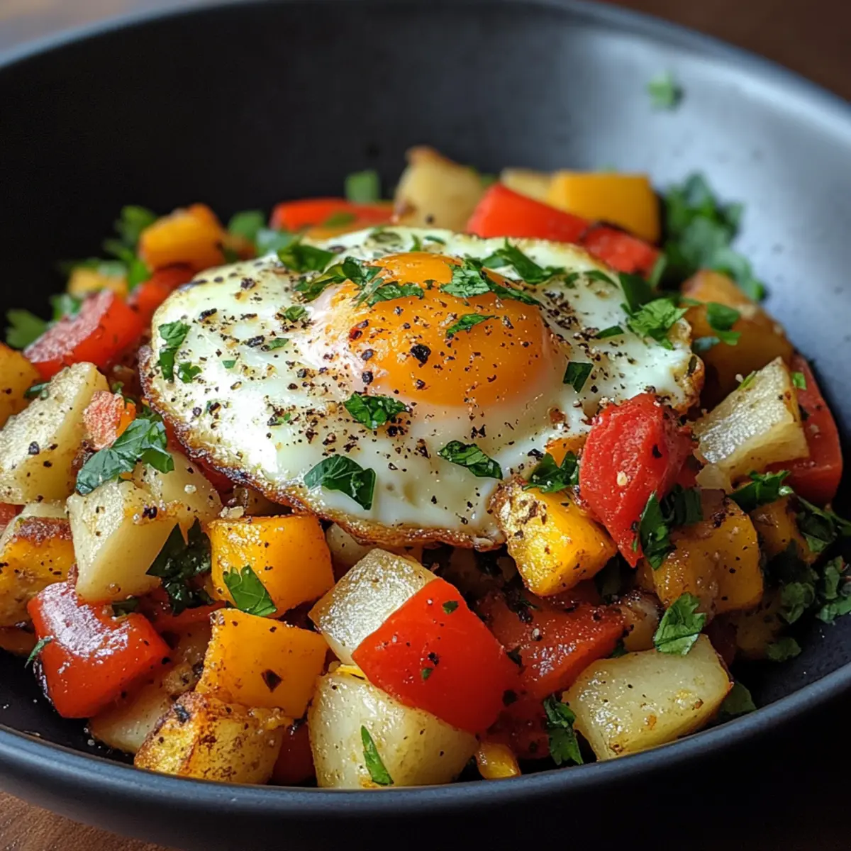 Vegetable Egg White Breakfast Hash Recipe