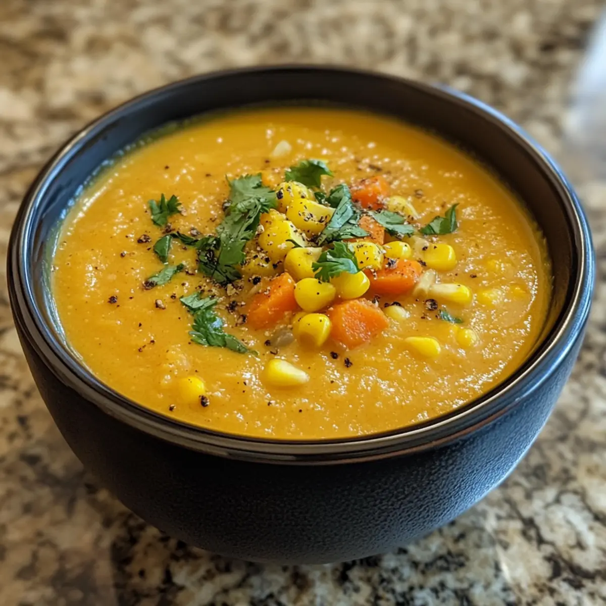 Ginger Corn Carrot Soup