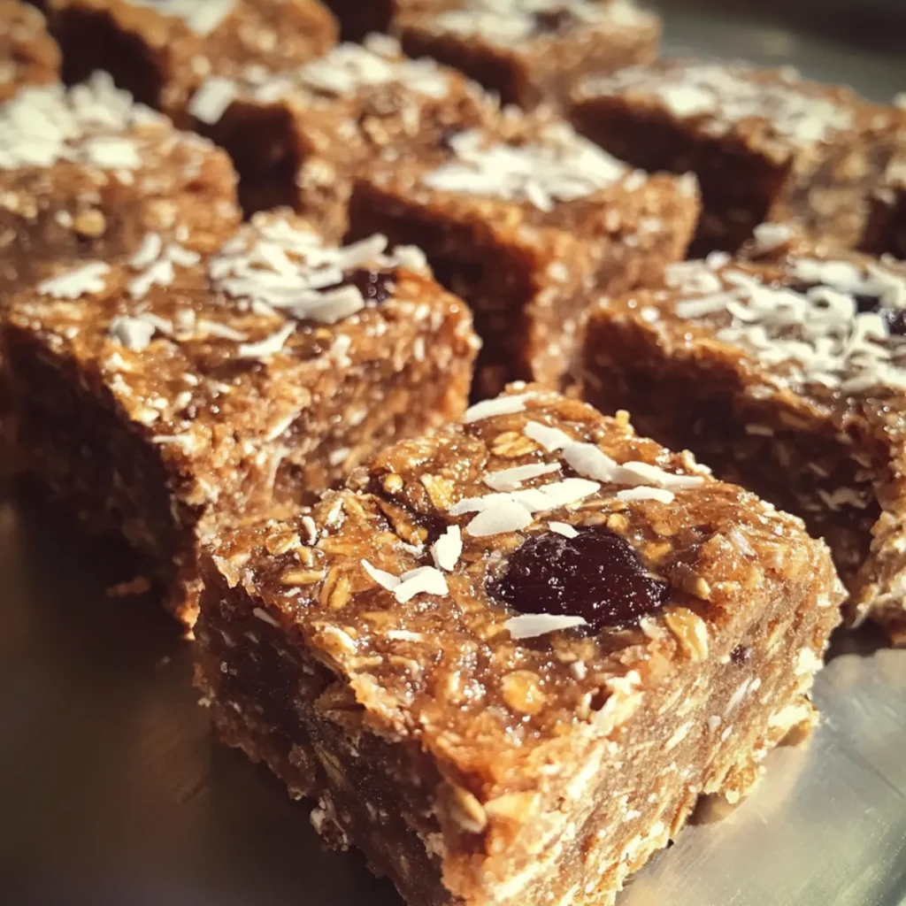Date Oat Coconut Squares Recipe