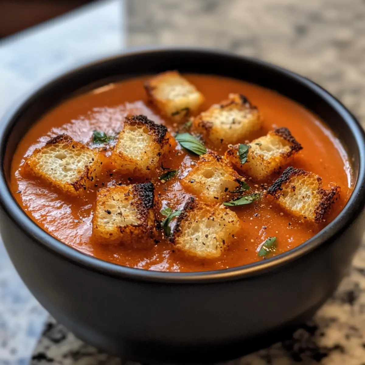 Roasted Tomato Basil Soup
