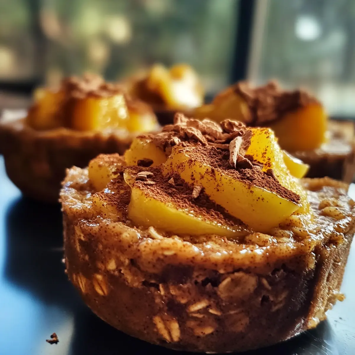 Baked Cinnamon Peach Oat Cups Recipe