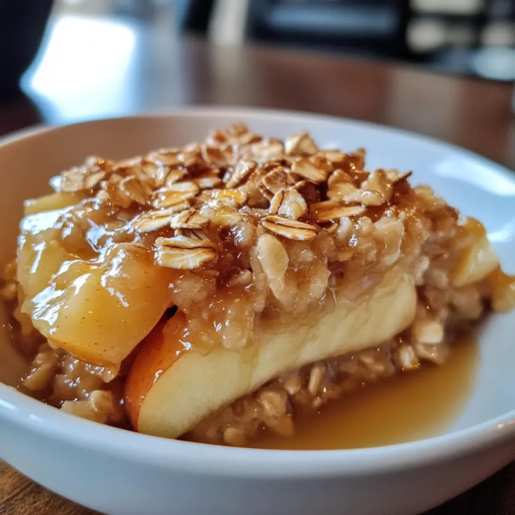 Baked Honey Oat Apple Dessert Recipe