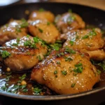 Honey Garlic Chicken Thigh Skillet