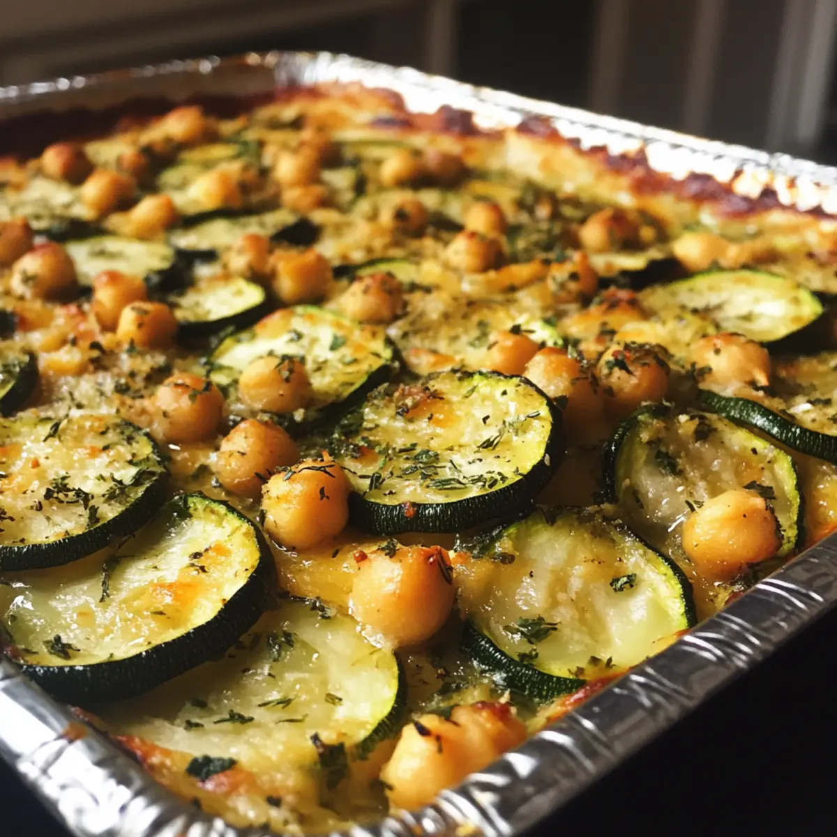 Creamy Zucchini and Chickpea Bake Recipe