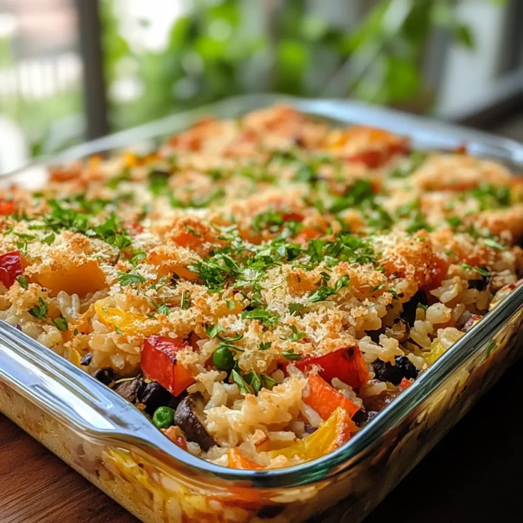 Budget-Friendly Vegetable Rice Bake Recipe