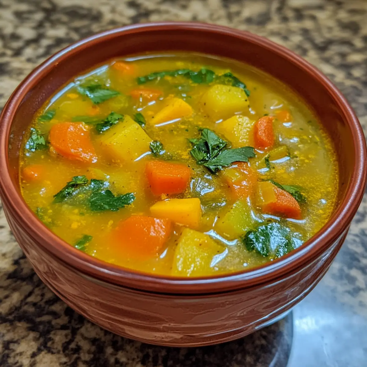 Golden Turmeric Vegetable Soup Recipe