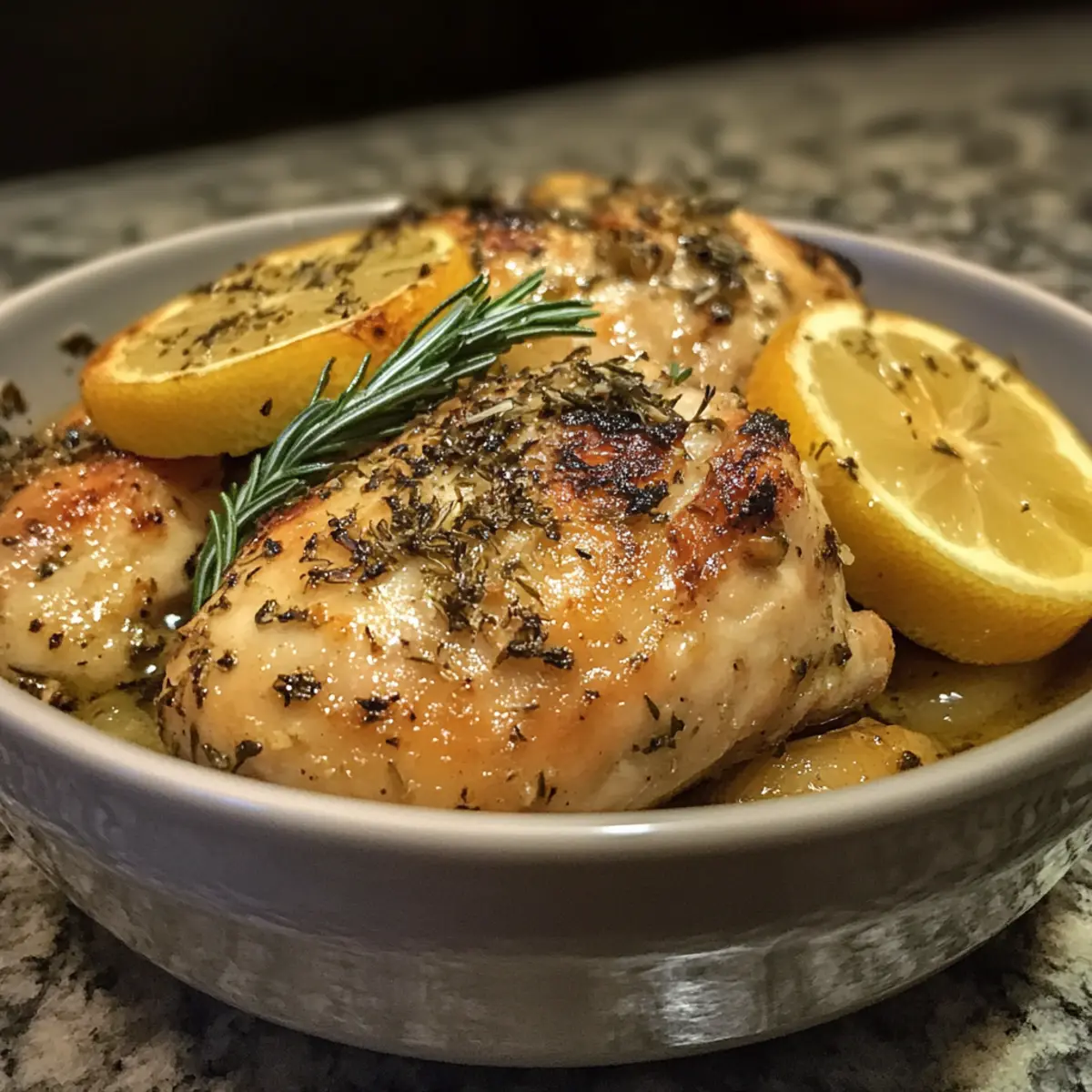 Slow Cooker Lemon Herb Chicken