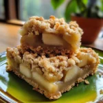 Brown Butter Pear Crumble Bars