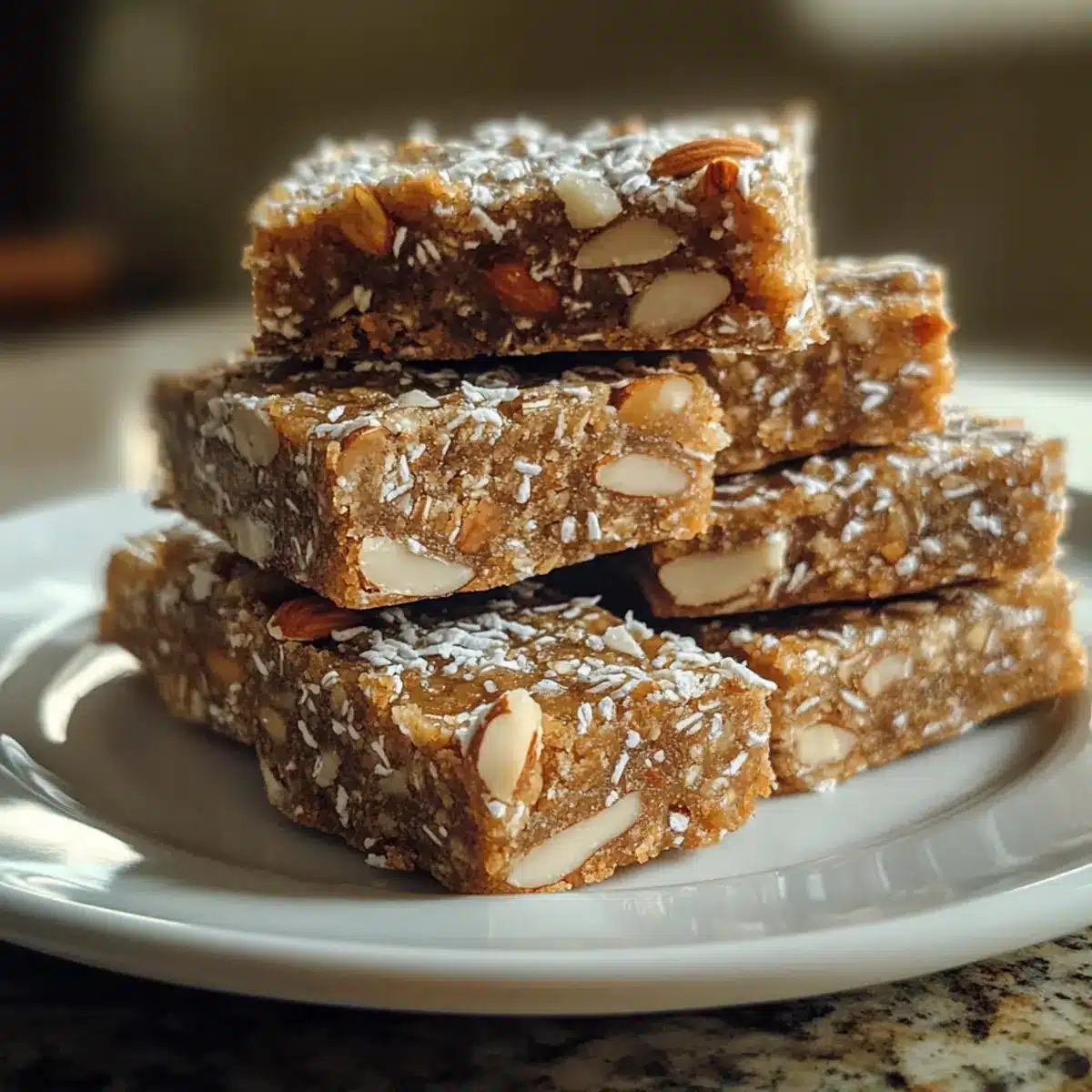 Coconut Almond Date Bars