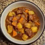 Crockpot Bison & Root Vegetable Stew