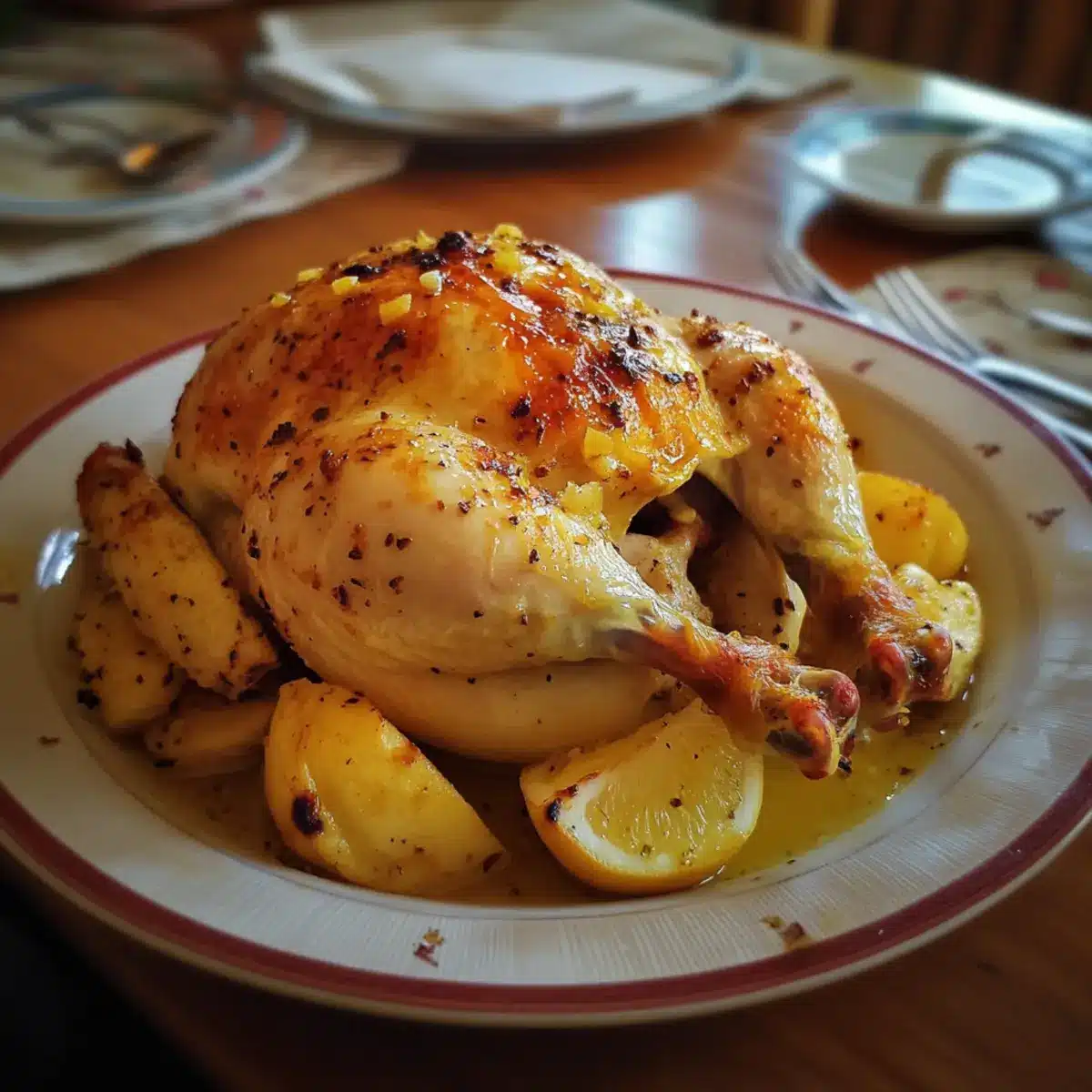 Honey Lemon Roast Chicken Easter Special