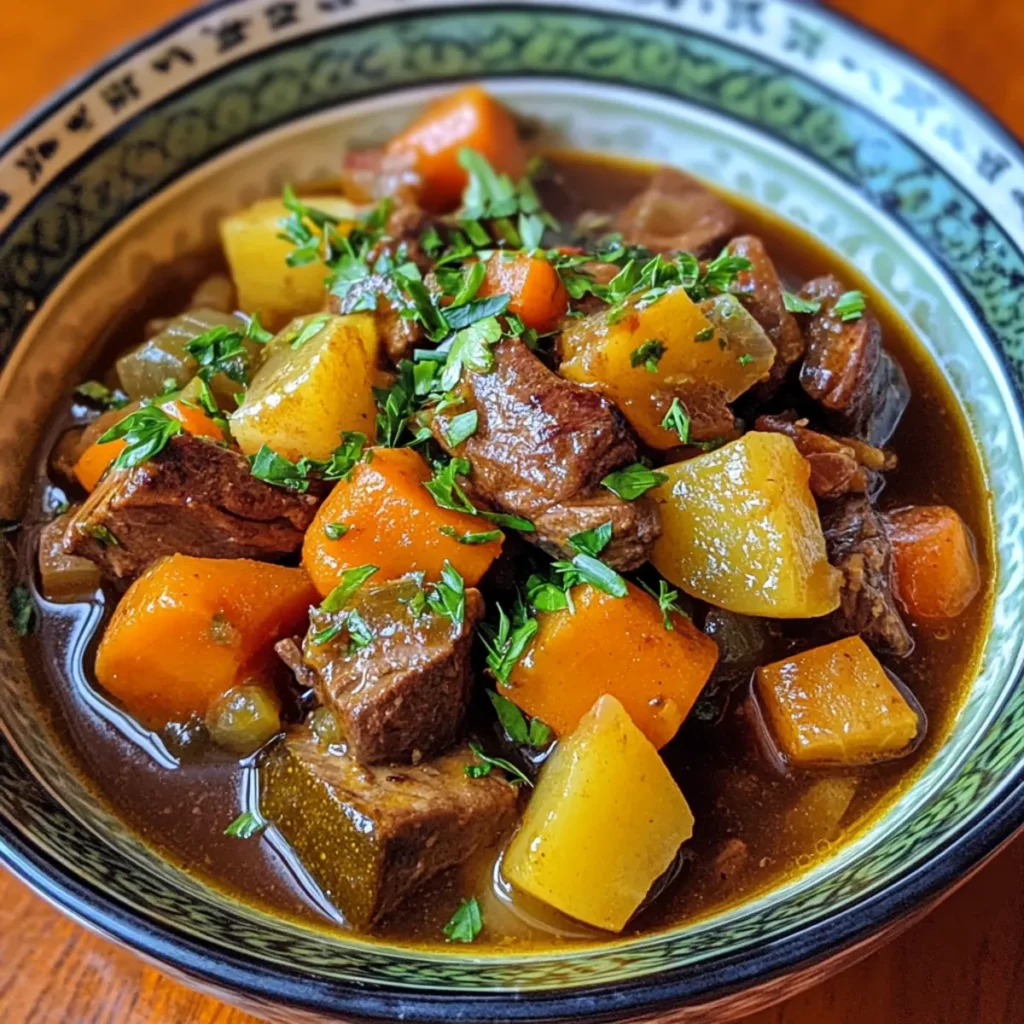 Slow Cooker Venison & Root Vegetable Stew