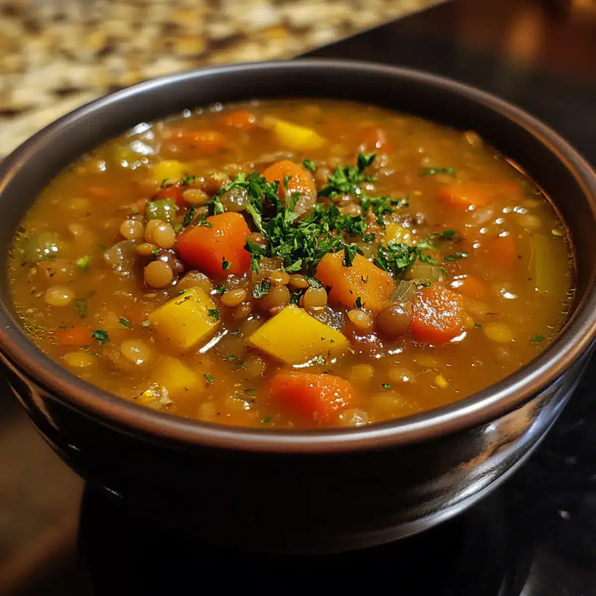 Italian Lentil & Vegetable Soup