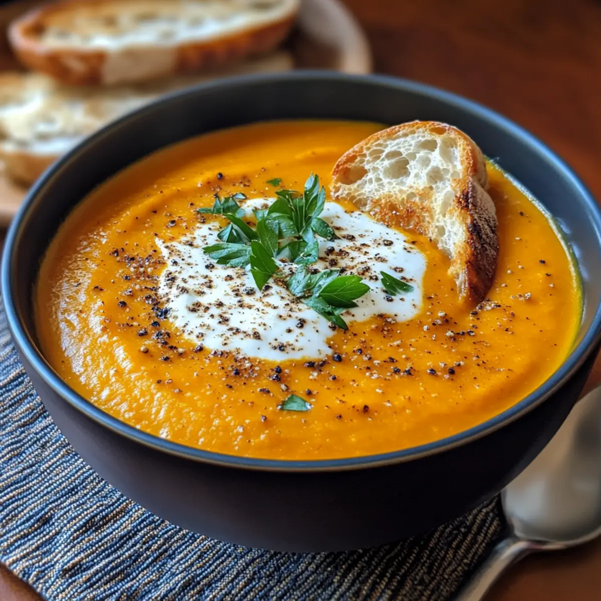 Creamy Carrot Ginger Soup