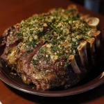 Garlic Herb Beef Rib Roast