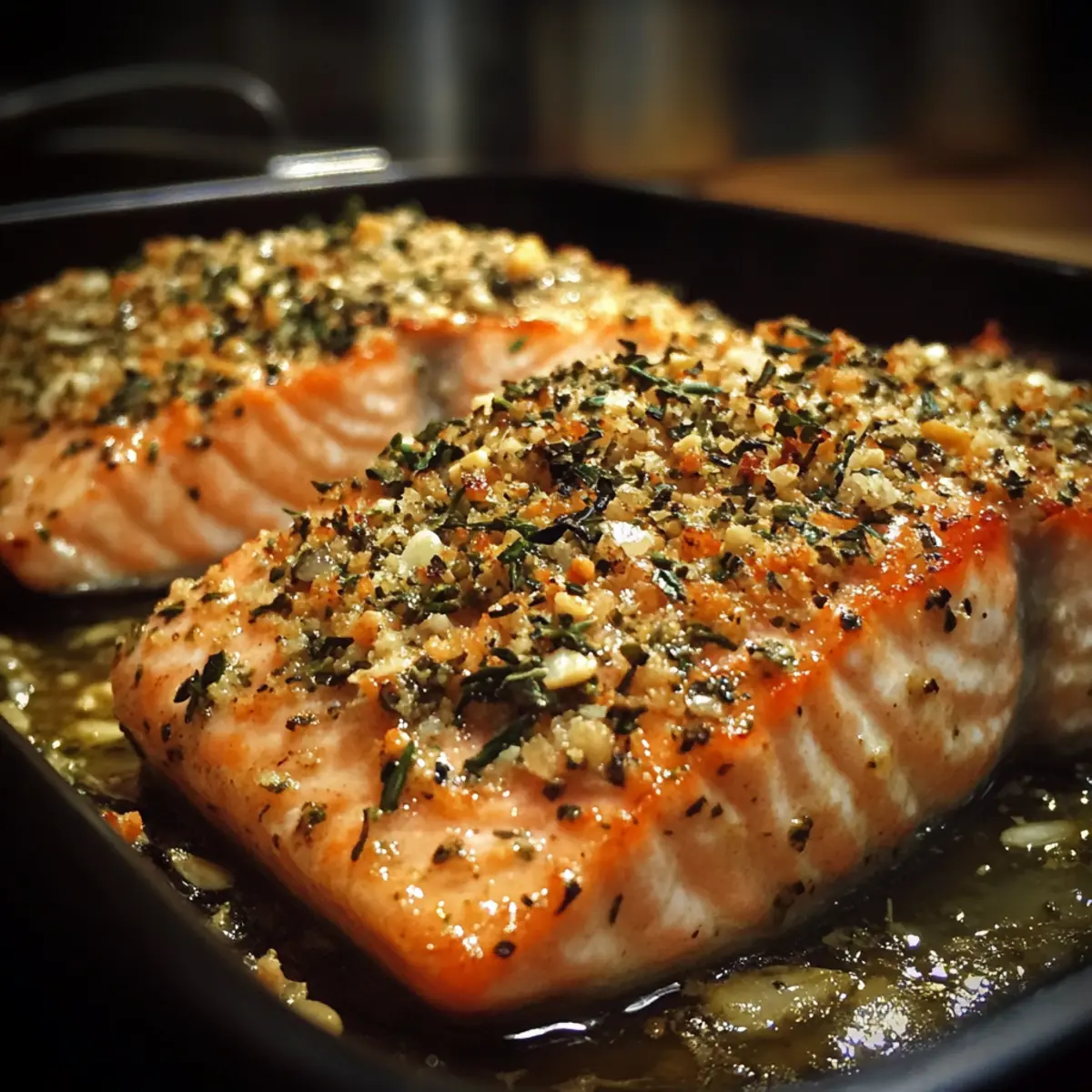 Italian Herb Crusted Salmon