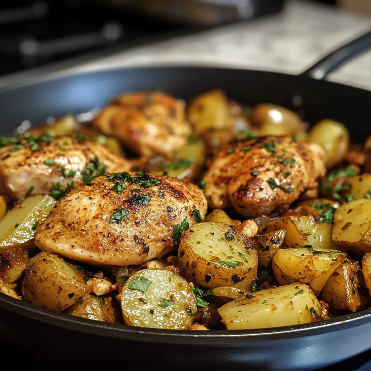 Budget Chicken and Potato Skillet