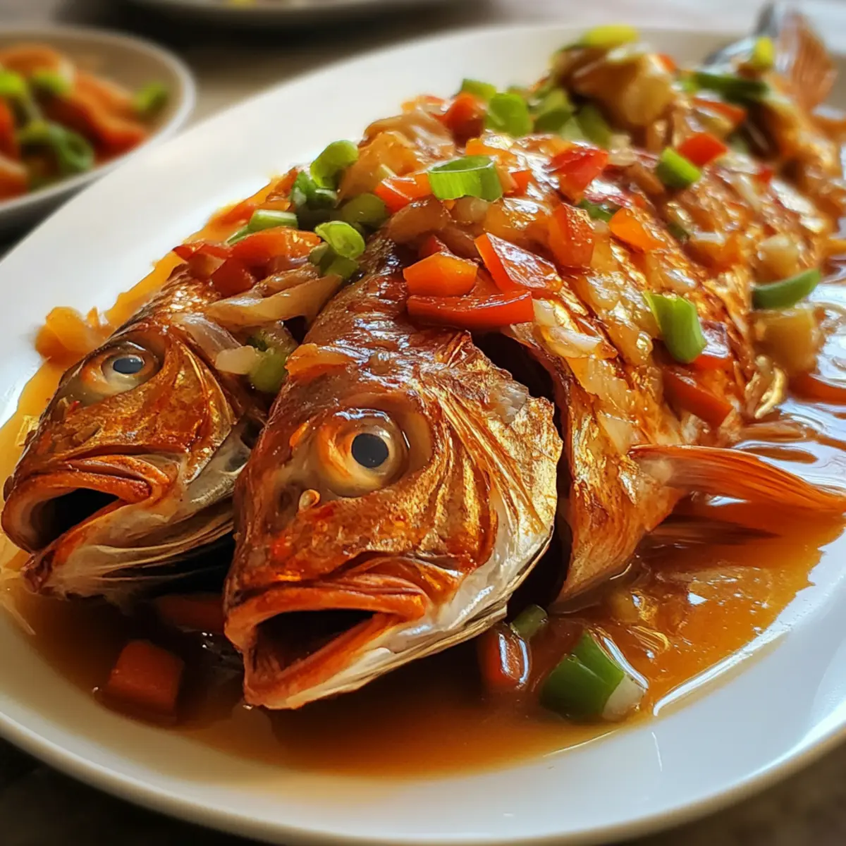 Red-Braised Whole Fish with Ginger